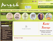Tablet Screenshot of karite.com